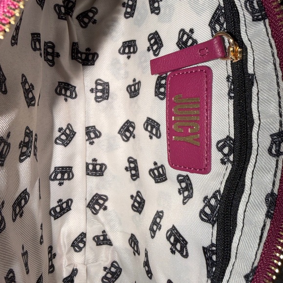 Juicy Couture Magenta Crystal-Logo Chain Wristlet - Picture 4 of 4